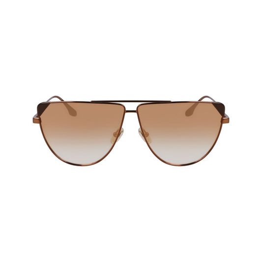 Victoria Beckham Brown Metal Sunglasses