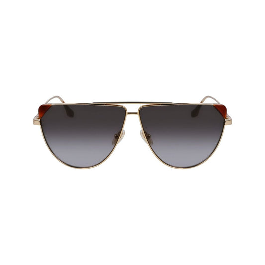 Victoria Beckham Brown Metal Sunglasses