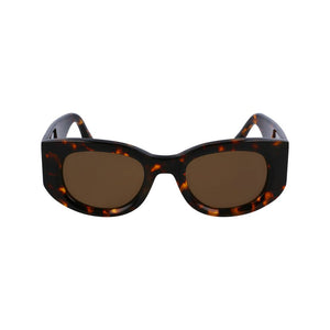 Victoria Beckham Brown Acetate Sunglasses