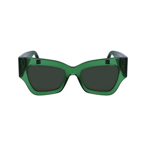 Victoria Beckham Green Acetate Sunglasses