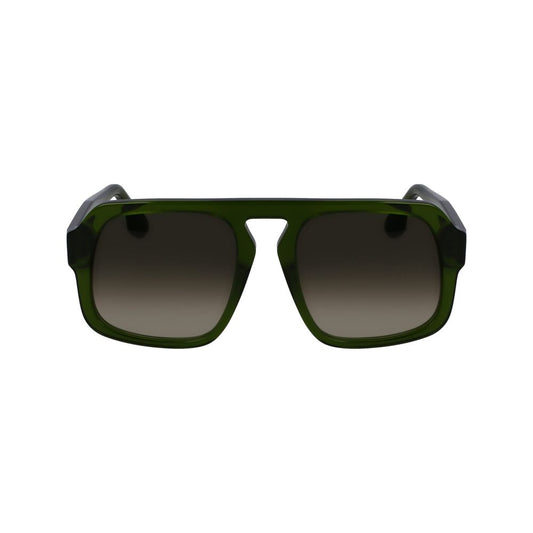 Victoria Beckham Green Acetate Sunglasses
