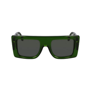 Victoria Beckham Green Acetate Sunglasses