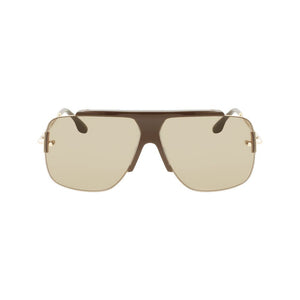 Victoria Beckham Brown Acetate Sunglasses