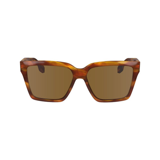Victoria Beckham Brown Acetate Sunglasses
