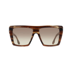 Victoria Beckham Brown Acetate Sunglasses