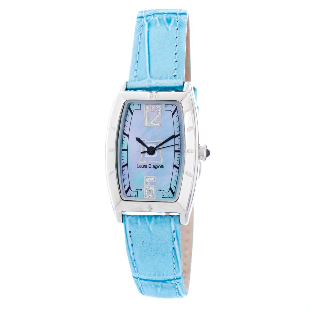 Laura Biagiotti Blue Leather Dress Watch