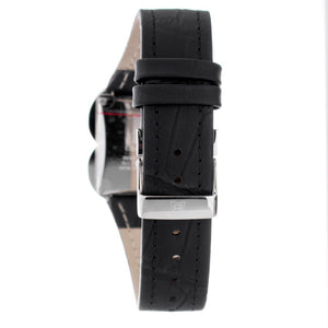 Laura Biagiotti Black Leather Dress Watch