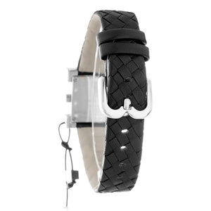 Laura Biagiotti Black Leather Dress Watch
