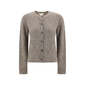 The Row Beige Cashmere Cardigan