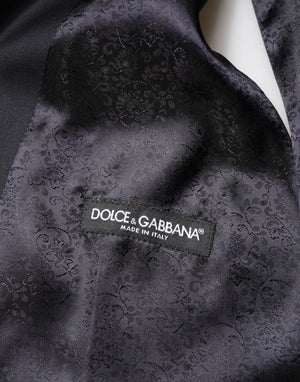 Dolce & Gabbana Black Wool Single Breasted 3 Piece Men Suit