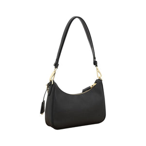 Prada Black Calf Leather Bos Taurus Shoulder Bag
