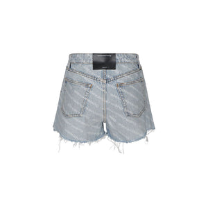 Alexander Wang Blue Cotton Bermuda Shorts
