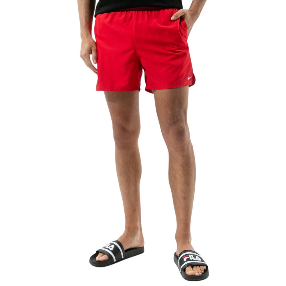 Nike Red Polyester Swim Shorts