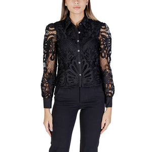 Morgan De Toi Black Polyester Blouse