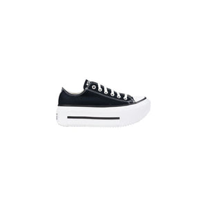 Converse Black And White Fabric Platform Sneakers