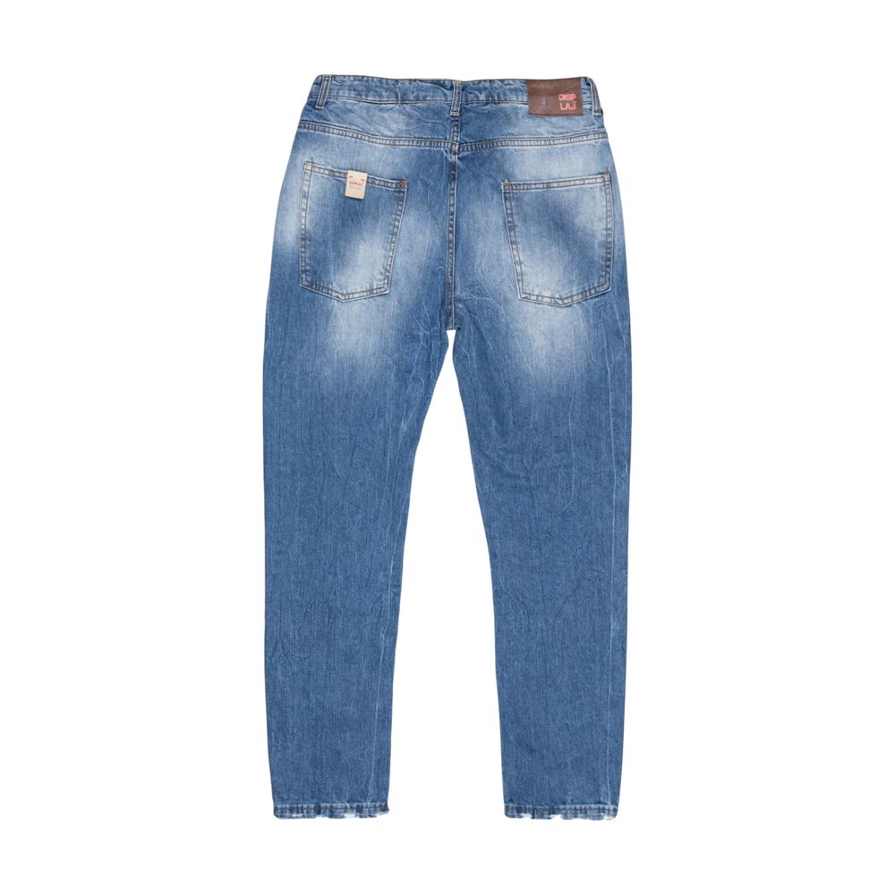 Displaj Blue Cotton Relaxed Fit Jeans