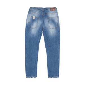 Displaj Blue Cotton Relaxed Fit Jeans
