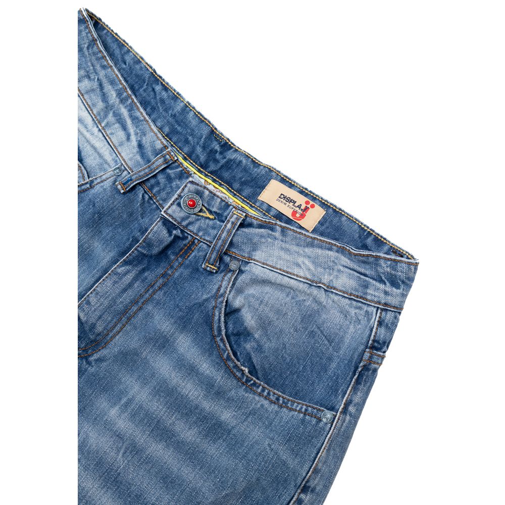 Displaj Blue Cotton Relaxed Fit Jeans