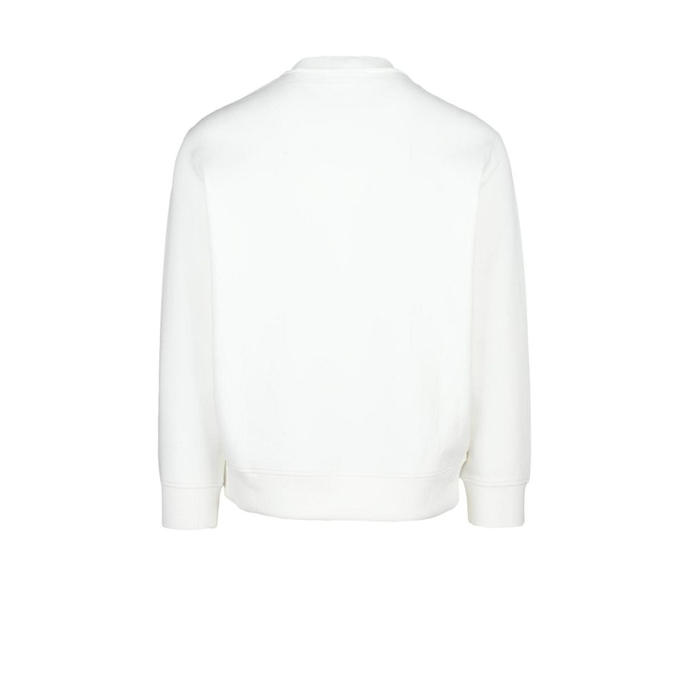 Emporio Armani White Cotton Sweatshirt