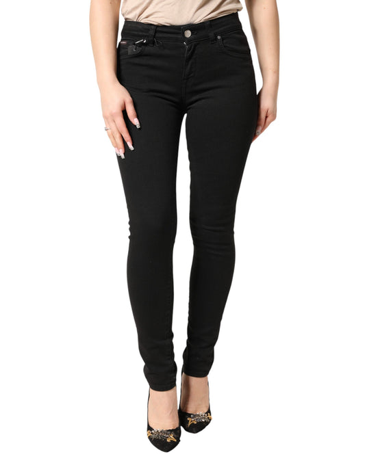 Dolce & Gabbana Black Cotton Stretch Skinny Denim Jeans