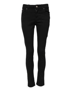 Dolce & Gabbana Black Cotton Casual Skinny Denim Jeans