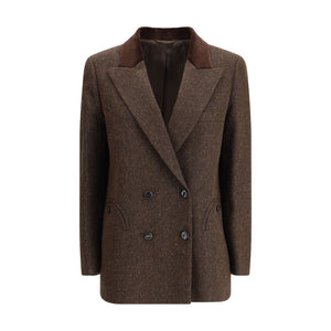 Blazé Milano Brown Fleece Wool Blazer