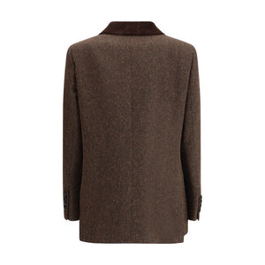 Blazé Milano Brown Fleece Wool Blazer