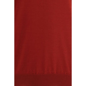 Brunello Cucinelli Red Fleece Wool Sweatshirt