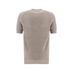 Brunello Cucinelli Beige Linen T-Shirt