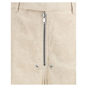 Rick Owens Beige Cotton Casual Pants