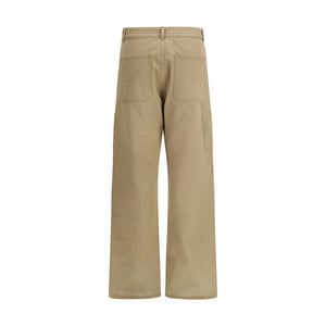 Margiela Beige Cotton Cargo Pants