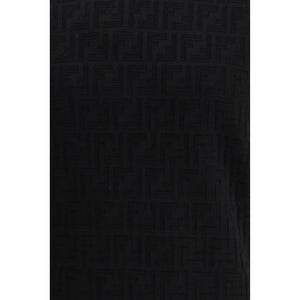 Fendi Black Cotton T-Shirt