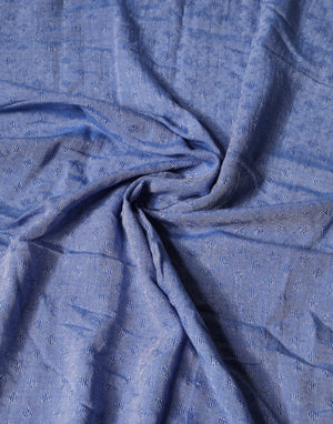 Dolce & Gabbana Blue Lace Stole Cotton Neck Wrap Shawl Scarf