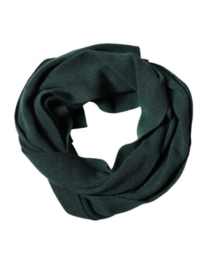 Dolce & Gabbana Green Cashmere Knitted Neck Wrap Shawl Scarf