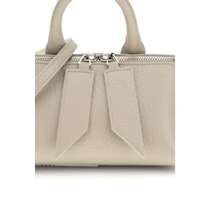 The Attico Beige Calf Leather Bos Taurus Handbag