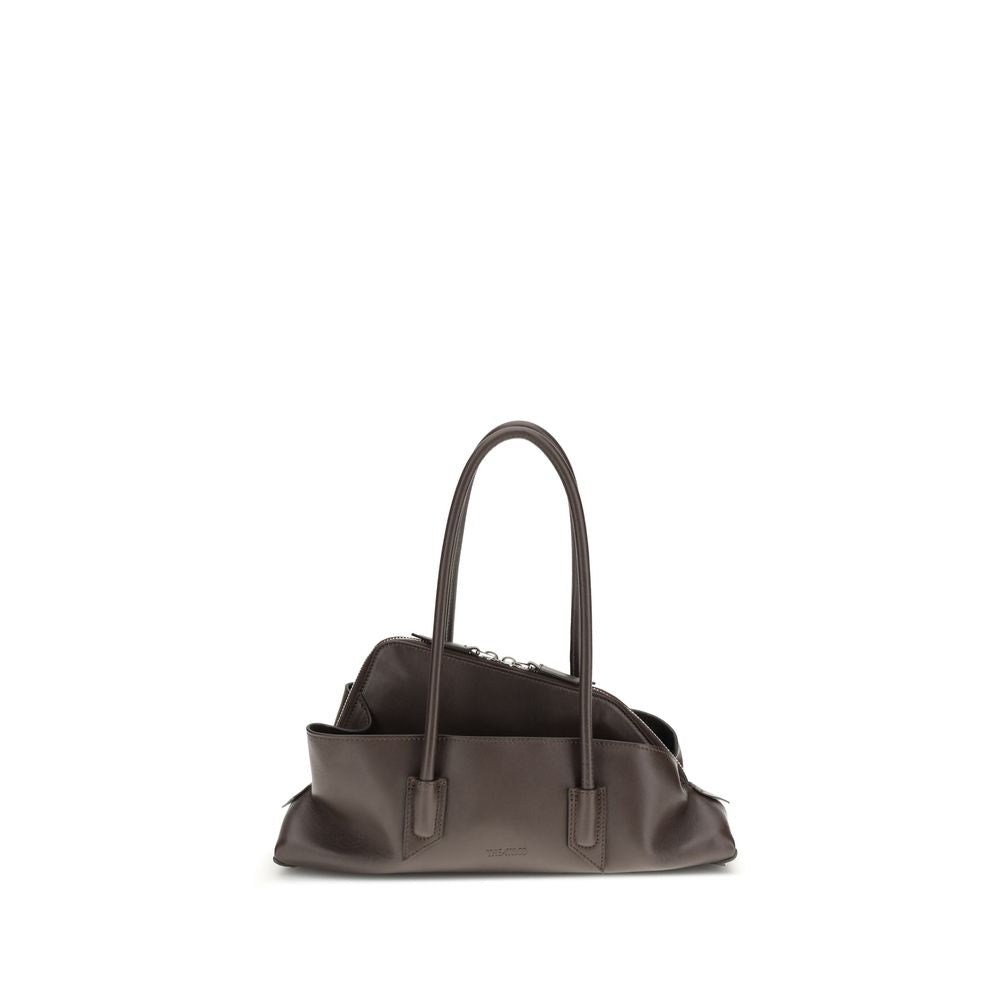 The Attico Brown Calf Leather Bos Taurus Shoulder Bag