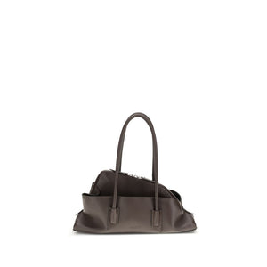 The Attico Brown Calf Leather Bos Taurus Shoulder Bag