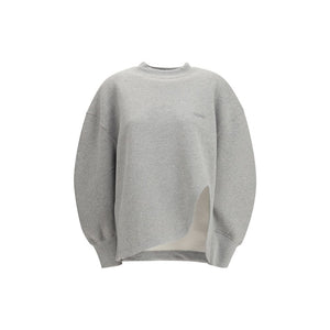 The Attico Gray Cotton Sweatshirt