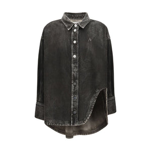 The Attico Black Denim Shirt