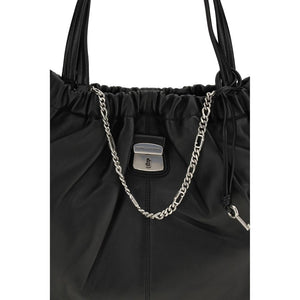 Marc Jacobs Black Calf Leather Bos Taurus Shoulder Bag