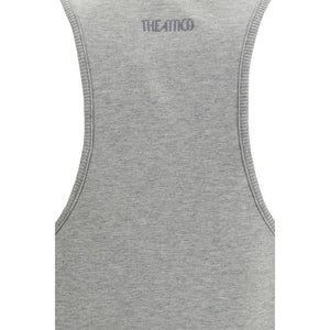 The Attico Gray Cotton Casual Dress