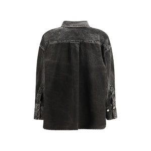 The Attico Black Denim Shirt