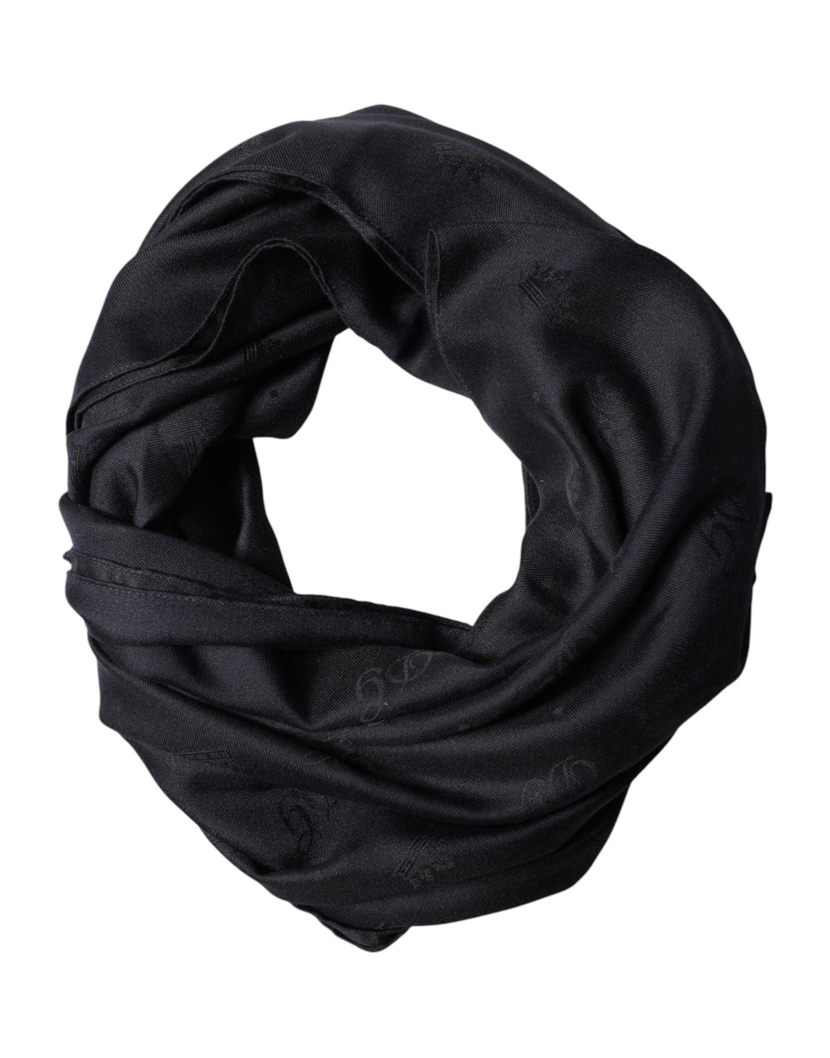 Dolce & Gabbana Black Lace Stole Silk NeckWrap Shawl Scarf