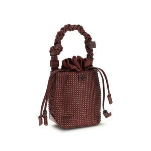 Ganni Bordeaux Recycled Polyester Handbag