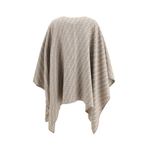 Fendi Gray Wool Scarf