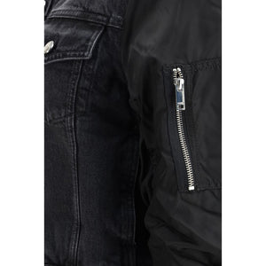 Ganni Black Cotton Denim Jacket