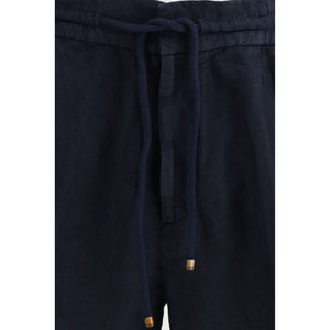Brunello Cucinelli Blue Linen Bermuda Shorts