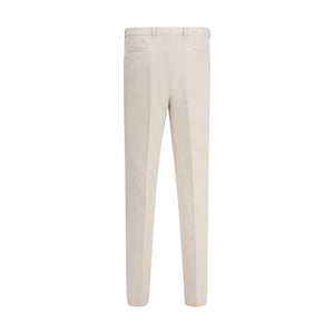 Brunello Cucinelli Cream Cotton Casual Pants