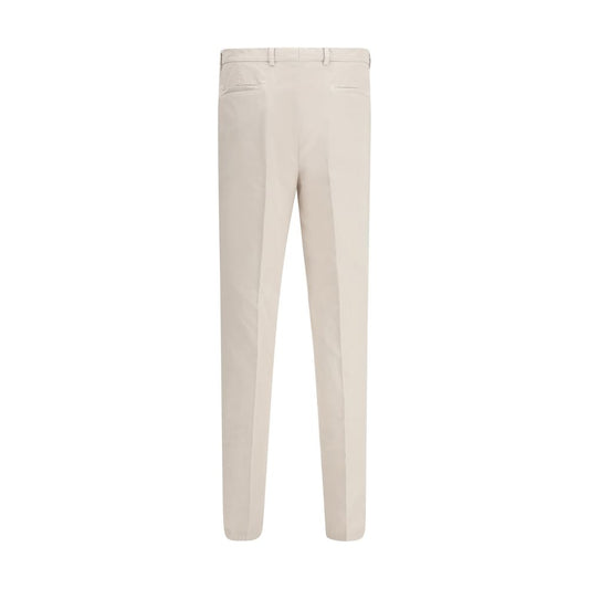 Brunello Cucinelli Cream Cotton Casual Pants