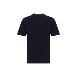 Brunello Cucinelli Blue Cotton T-Shirt